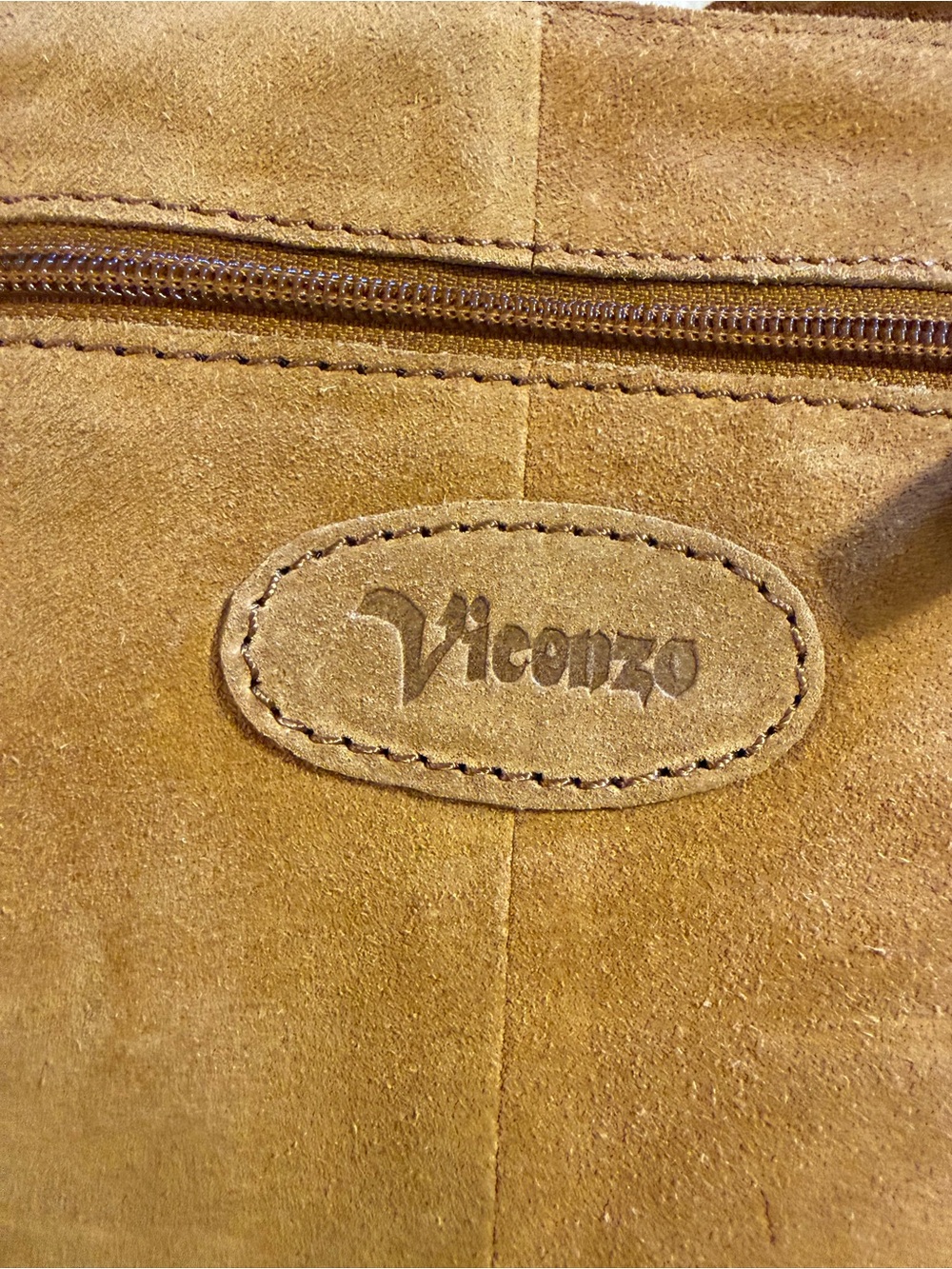 New Suede Tan Waist Bag with Dual Front Pouches - Picture 6 of 11